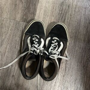 Black and White Vans Sneakers
